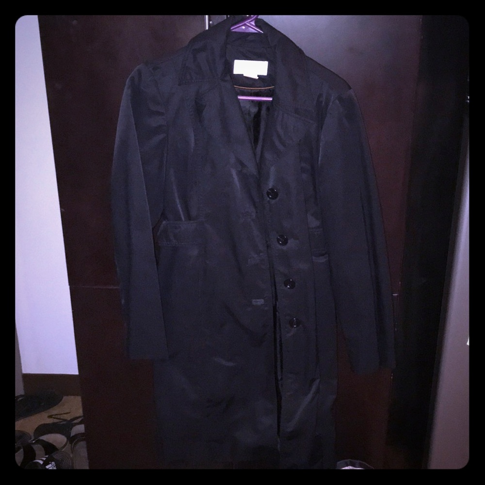 Michael Kors long rain coat